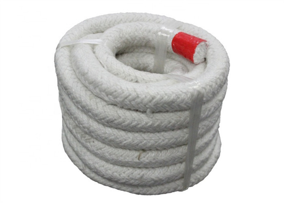 Weißes Faser-Drüsen-Verpackungs-umsponnenes Textilkeramische Faser-Quadrat-umsponnenes Seil